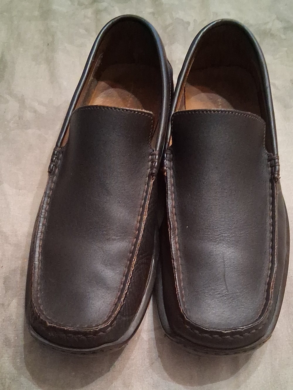 Banana Republic Dark Brown Leather Slip-On Loafers